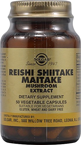 Reishi Shiitake Maitake 50 cápsulas de Solgar