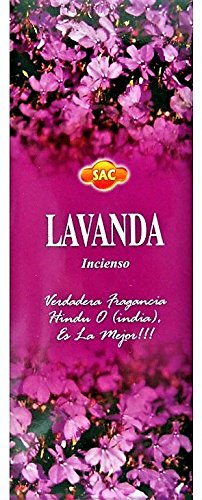 Incienso Sac - Lavanda- 6 Cajas de 20 Varillas