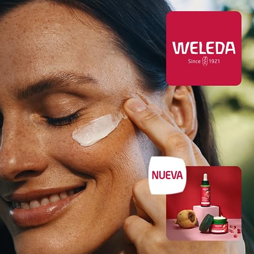 Weleda - Crema de Día Reafirmante de Granada, Reduce Líneas de Expresión y Arrugas, Reafirma, Ilumina y Protege de la Luz Azul, con Aceite de Granada y Péptidos de Maca - 40 ml