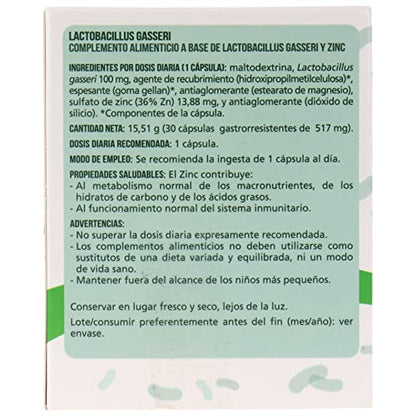 Naturlider - Lactobacillus Gasseri - Intestinal Probiotics - For Digestion, Weight Loss and Intestinal Flora - 30 Capsules