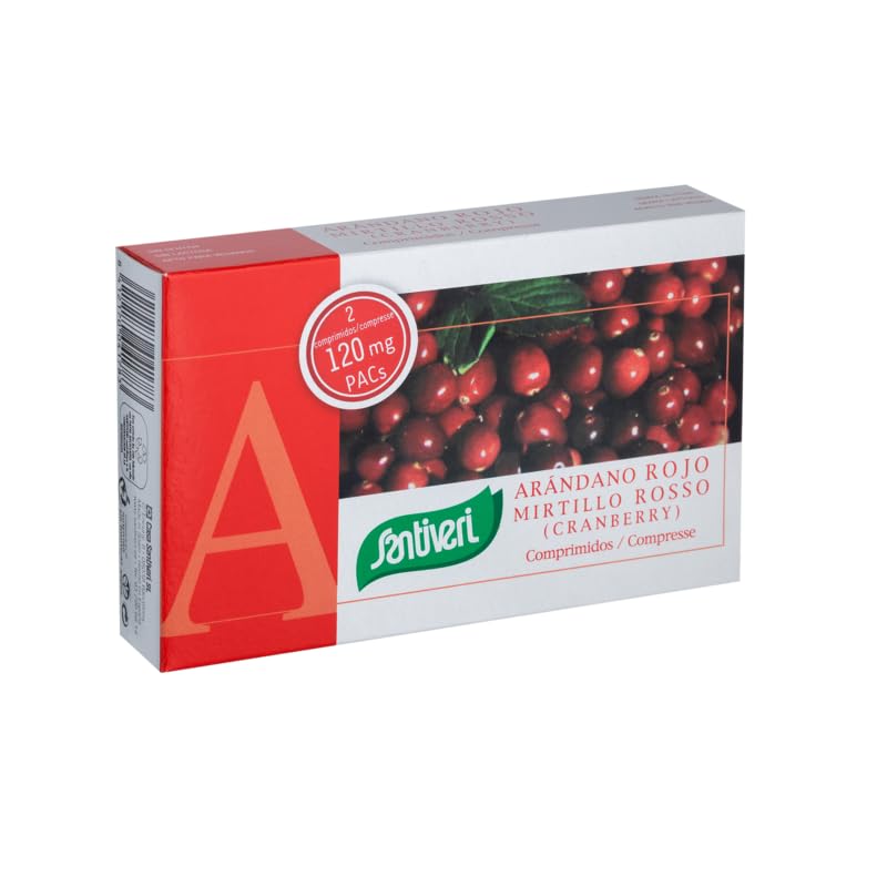 SANTIVERI – Arándano rojo comprimidos / 40 comprimidos a base de extracto de arándano rojo, jugo concentrado de equinácea y vitamina C