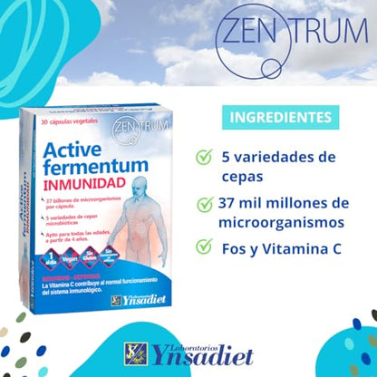 ACTIVE FERMENTUM ZENTRUM 30 cásp, Probiótico/inmunidad