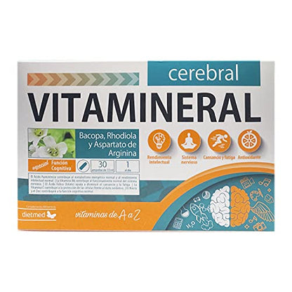 DIETMED VITAMINERAL Cerebral 30amp, Único, Estándar