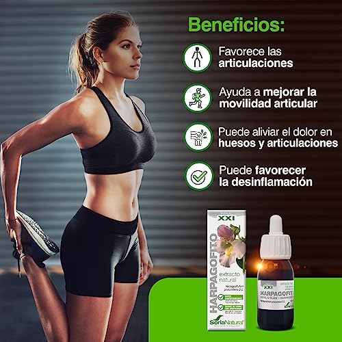 Soria Natural Extracto de Harpagofito - Apoya la Salud de las Articulaciones, Ayuda a Reducir la Inflamación, Favorece la movilidad y flexibilidad - Antiinflamatorio Natural - Botella de 50 ml