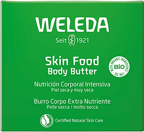 Weleda - Skin Food Body Butter, Bálsamo Nutritivo Corporal, Reparación Intensa, Piel Aterciopelada y Suave, con Manteca de Karité y de Cacao, Eco-Friendly, para Piel Seca y Muy Seca -150ml