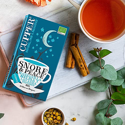 Cupper Infusión Ecológica Snore&Peace, 20 Bolsitas