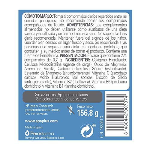 Epaplus Articulaciones Colágeno + Ácido Hialurónico + Magnesio