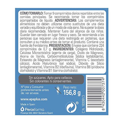 Epaplus Articulaciones Colágeno + Ácido Hialurónico + Magnesio