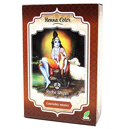 Radhe Henna Mittelbraun Radhe Pulver 100 Gr Henna Pulver Radhe Shyam 100 ml