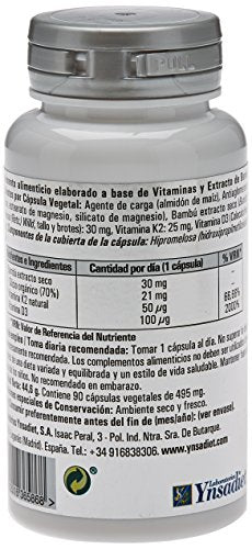 Vitamina D3, Vitamina K2 - Silicio Orgánico - 90 Cápsulas