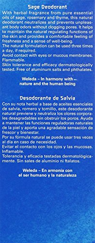 Weleda Sage Deodorant - 100ml - PACK OF 4