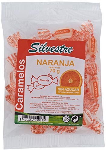 Silvestre Naranja Caramelos S/A 70 Grs. Silvestre 200 g