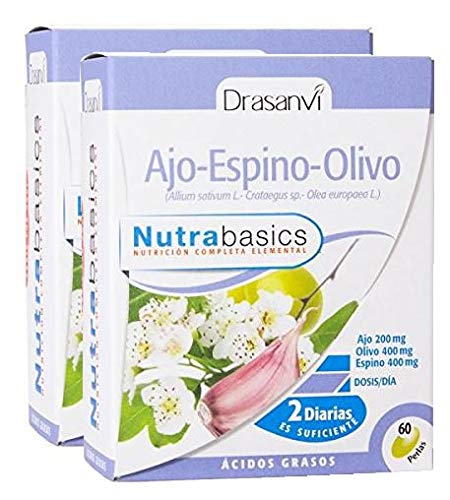 Drasanvi Garlic-Hawthorn-Olive 60 pearls (Pack 2 u.)