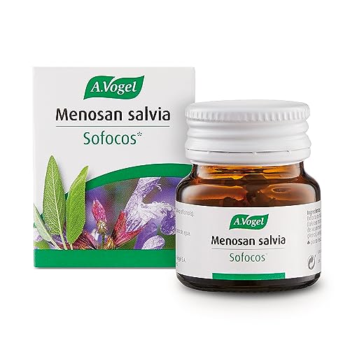 Menosan Salvia | Pastilla para Sudoración excesiva y sofocos en la menopausia* | 30 Comp. | A.Vogel