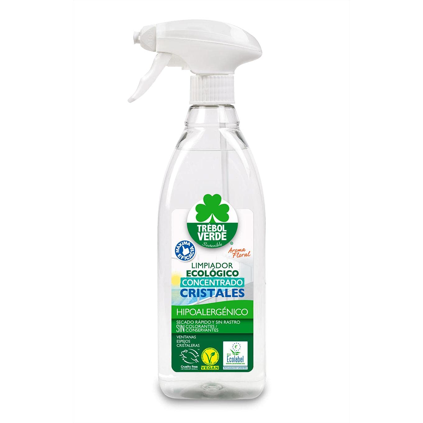 Trebol Verde Limpiador Cristales 750 ml