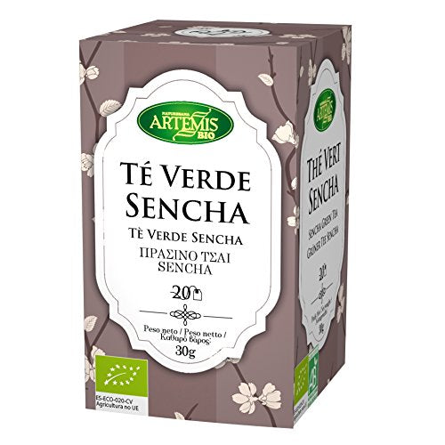 ArtemísBio Té Verde Senchá - 4 Paquetes de 20 unidades