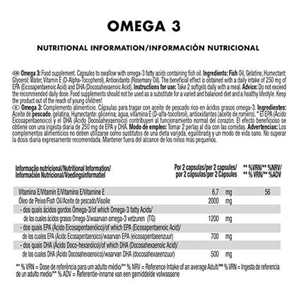 Weider Omega 3. 90 Kapseln. EPA und DHA. Angereichert mit Vitamin E