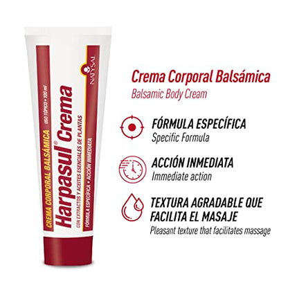 HARPASUL® CREMA 75+25 ml | Fórmula específica | Con extractos de Harpagofito y Árnica | Crema de Masaje | Hecho en España | Natysal