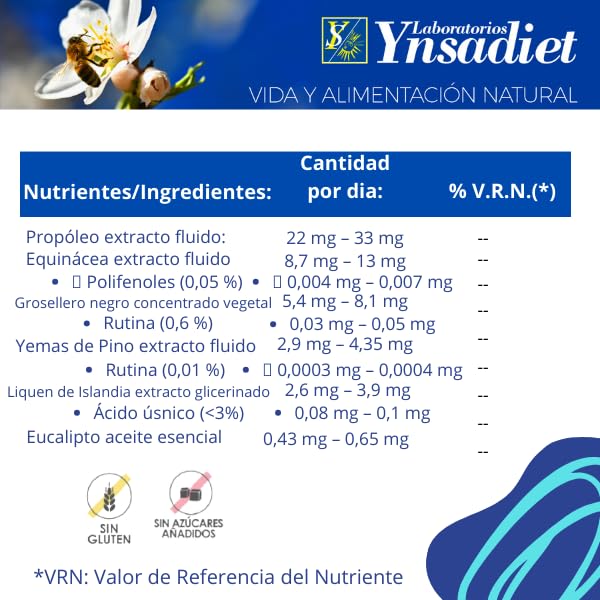 ECHINA PROPOS | Spray Bucal - 20 ml | Própoleo, Echinacea, Grosellero, Yemas de Pino | Ynsadiet