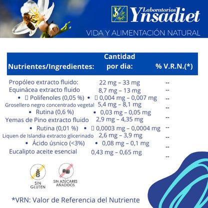 ECHINA PROPOS | Spray Bucal - 20 ml | Própoleo, Echinacea, Grosellero, Yemas de Pino | Ynsadiet