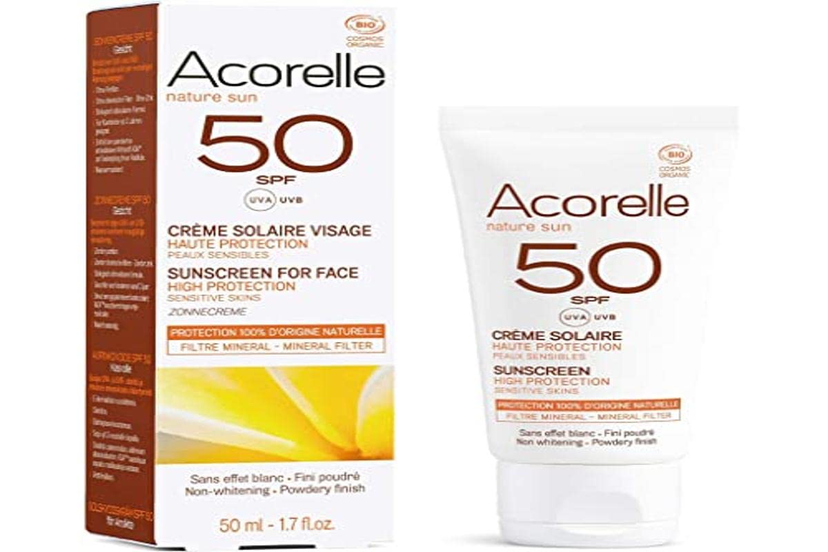 Acorelle Crema Solar Facial SPF50, 50 ml