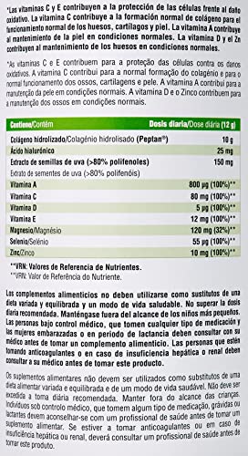 Vitanatur - Collagen Antiox, Nahrungsergänzungsmittel mit Inhaltsstoffen mit antioxidativer Wirkung und geeignet für die Gelenkernährung, Geschmack nach roten Früchten - Packung mit 2 Gläsern x 360 g