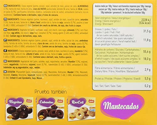 MANTECADOS SIN GLUTEN 200 gr