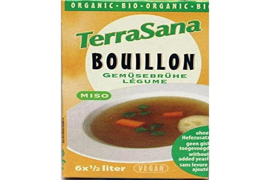 Terrasana Cubitos De Caldo Vegetal Con Miso Y Sin Levadura 6 64 G 64 ml