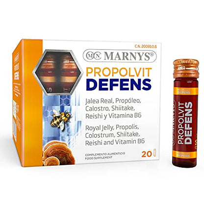 MARNYS Propolvit Defens Defensas con Jalea Real, Propóleo, Calostro y Vitaminas 20 Viales