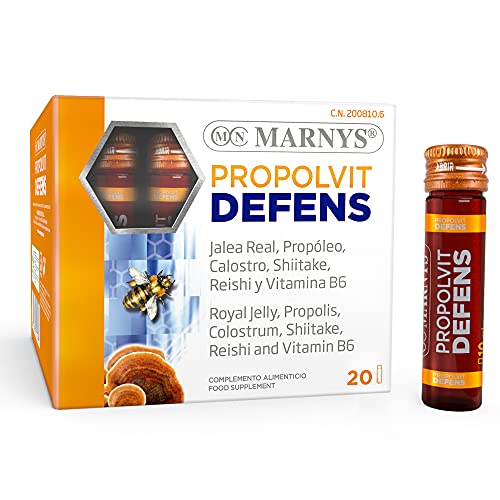 MARNYS Propolvit Defens Defensas con Jalea Real, Propóleo, Calostro y Vitaminas 20 Viales