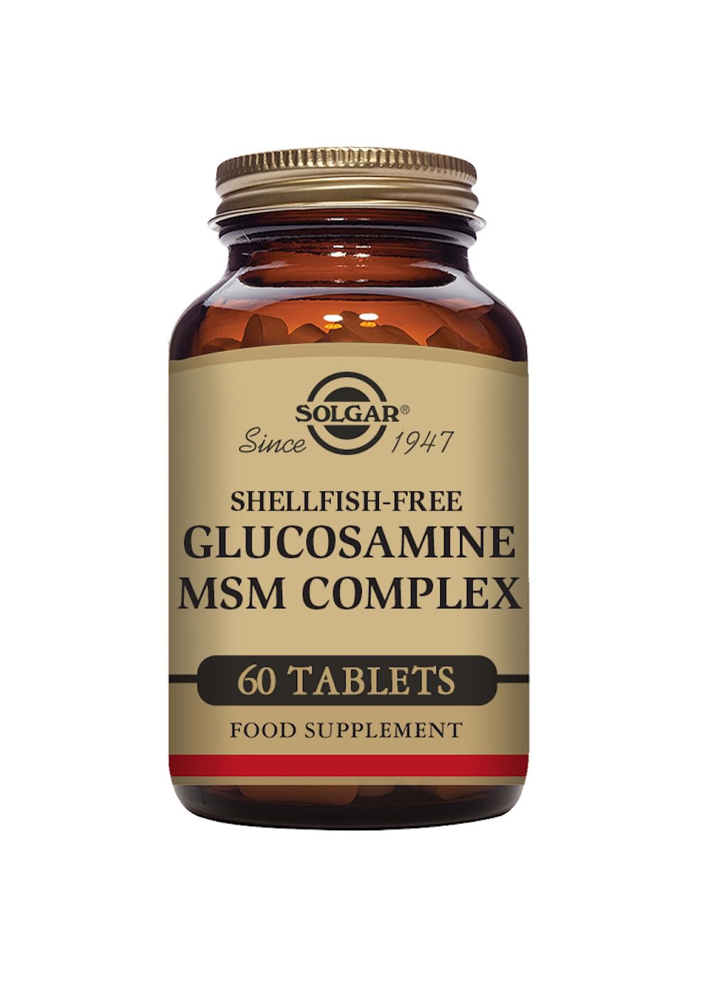 Solgar Glucosamina MSM Complex Comprimidos, Envase de 60