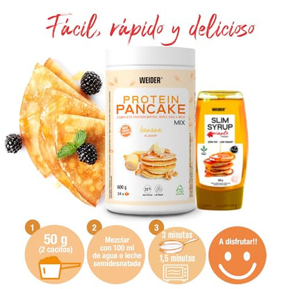 Weider Protein Pancake Mix. Tortitas de harina de avena integral