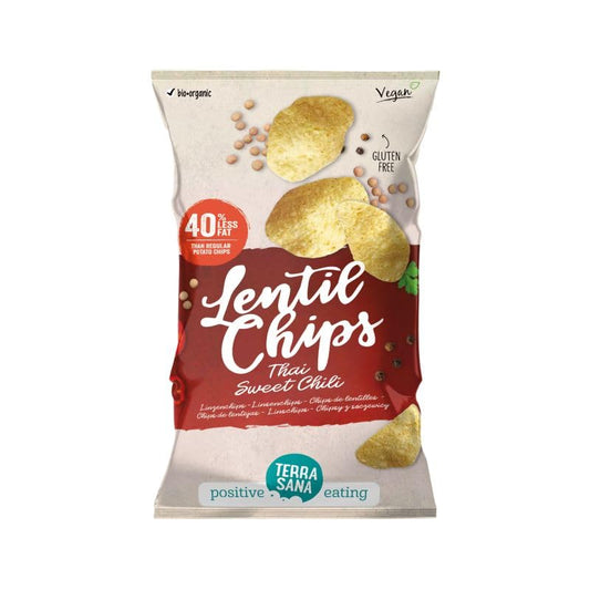 CHIPS DE LENTEJAS THAI con chili dulce 75gr. VEGAN