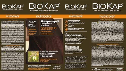 Biokap Tinte Venetian Red Dye 140 ml; rojo Veneciano 6.46 140 ml