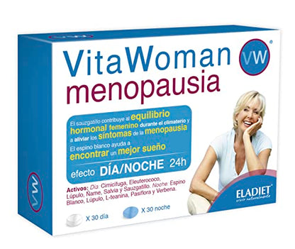 Complemento Alimenticio - VitaWoman Menopausia - 60 Comprimidos - Ayuda a Combatir los Síntomas de la Menopausia