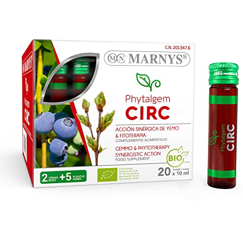 Marnys Phytalgem Circ, Formulado para El Apoyo A la Circulación En Piernas Cansadas, Viales 20 X 10 Ml 360 g