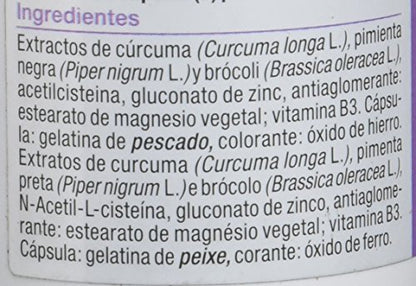 Ergycare 60 cápsulas Complemento alimenticio a base de cúrcuma.