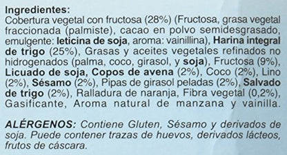 HIJAS DEL SOL Galletas Integrales de Muesli de Cereales, con Chocolate - 500 gr