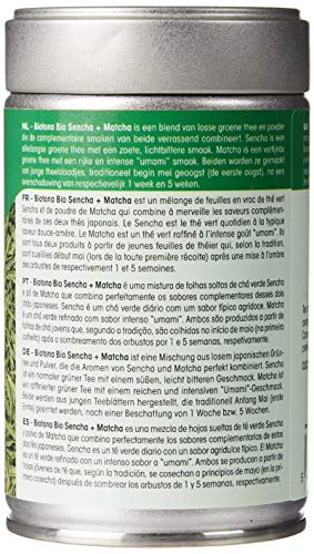 BIOTONA Sencha+Matcha 70g Eco, Negro, Estandar