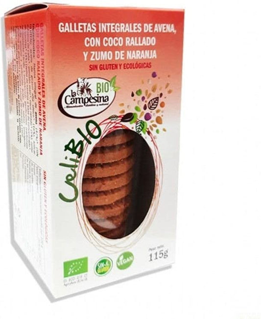 CELIBIO ROJA GALLETA AVENA COCO NARANJA 115gr.
