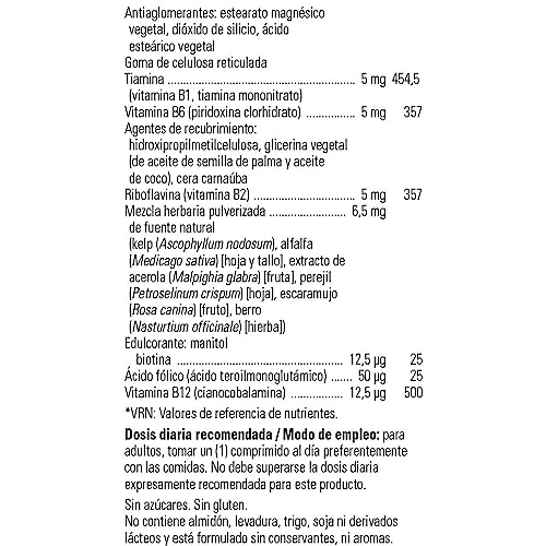 Solgar Vitamina B-complex Con Vitamina C Para La Producción De Energía Y Apoyo Al Sistema Inmunitario - Comprimidos, 100 tabletas, Vanilla