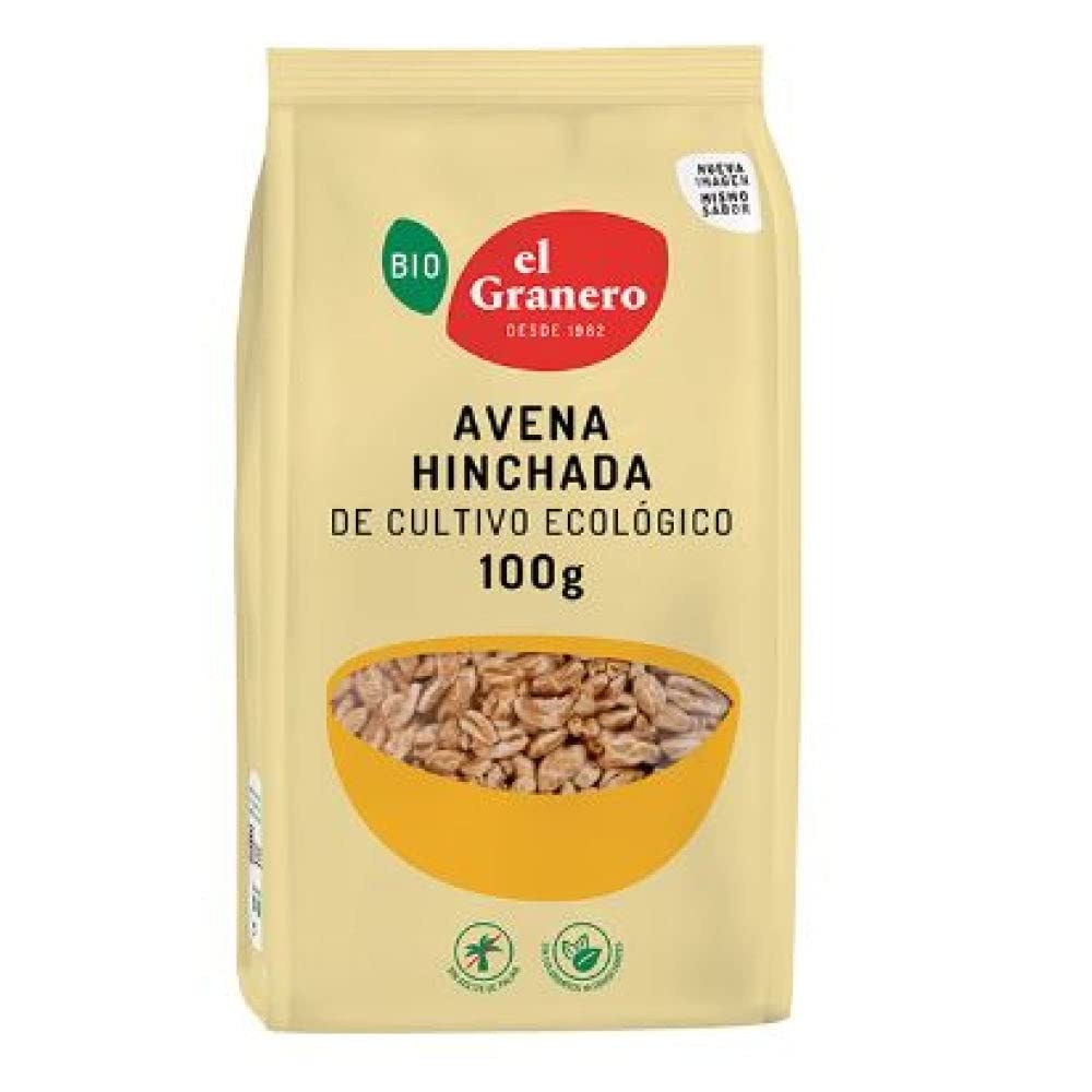 GRANERO Avena HINCHADA Bio gr, No aplicable, 100 g (Paquete de 1)