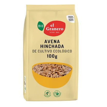 GRANERO Avena HINCHADA Bio gr, No aplicable, 100 g (Paquete de 1)