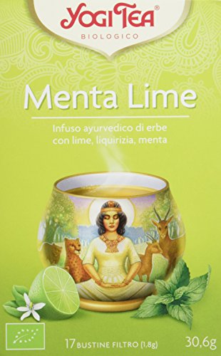 Yogi Tea Infusión de Hierbas Menta Lime - 17 bolsitas - [confezione da 3]