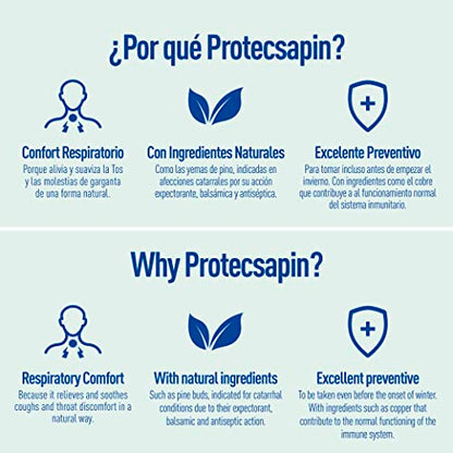 PROTECSAPIN JARABE | Con Yemas de Pino y Extractos de Plantas | Defensas Naturales| NATYSAL