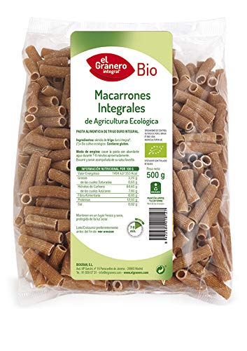 Granero Macarrones Integral Bio 500 Gr 500 g