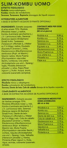 Gianluca Mech - Slim-Kombu Hombre, Suplemento Alimenticio Keto de 500 ml