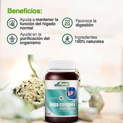 Soria Natural HEPACOMPLEX PLUS 60 COMP. 850 mg