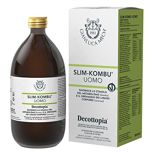 Gianluca Mech - Slim-Kombu Hombre, Suplemento Alimenticio Keto de 500 ml