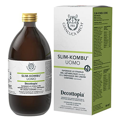Gianluca Mech - Slim-Kombu Hombre, Suplemento Alimenticio Keto de 500 ml